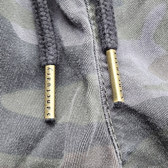 Sanctuary Blue Gray Camo Cargo Jogger Jumpsuit Casual Pants Women's Size 26 - Picture 3 of 14